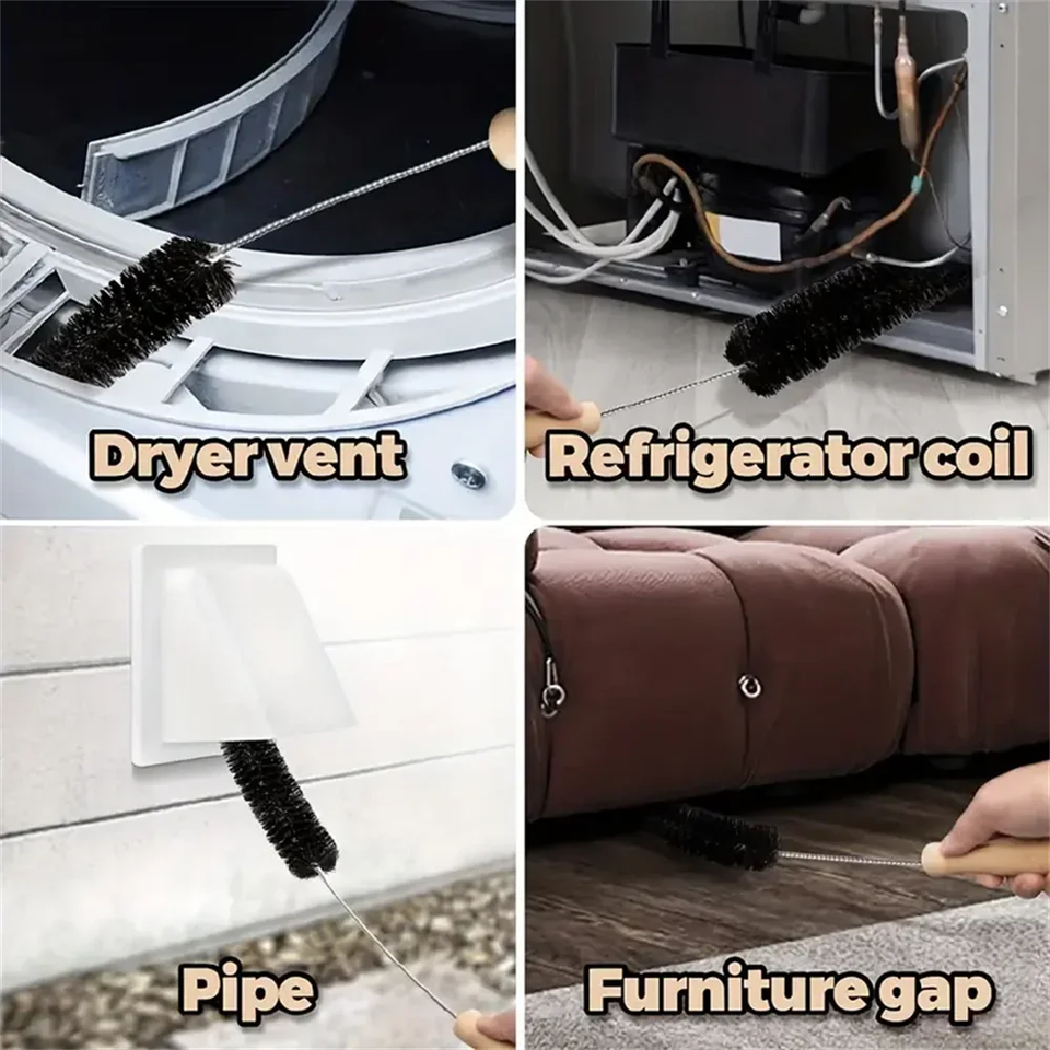 2pcs Long Radiator Cleaner Brush Strong and Flexible Cleaning Radiator