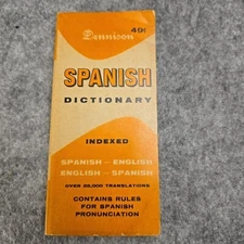 Vintage Mini Spanish Dictionary