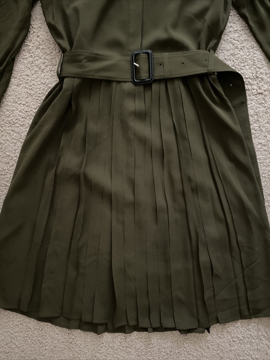 slim fit dress slacks Burberry 2017 Beasts Clay Green Beasts Print Deep V-Neck Silk Longline –  Blogger Armoire main image 0