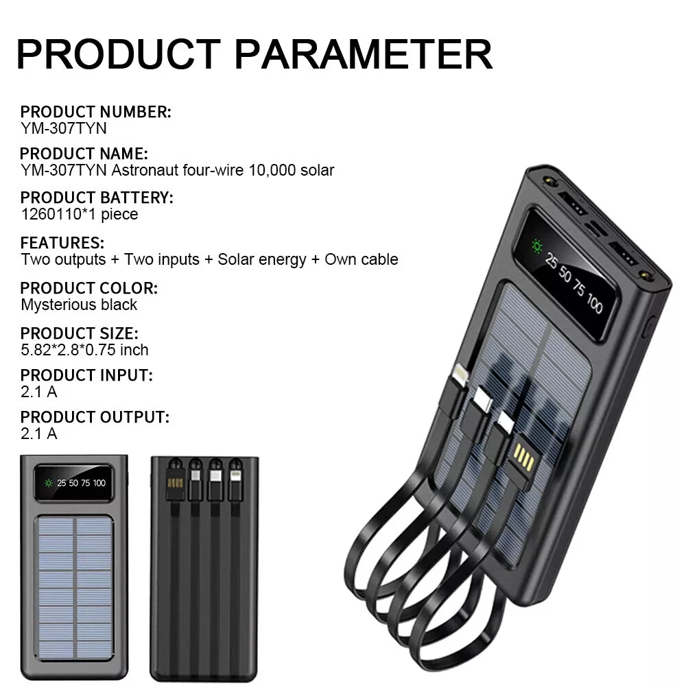 Power Bank External Battery Backup Fast Charger for Cell Phone 1000000mAh Power Bank External Battery Backup Fast Charger for Cell Phone 1000000mAh