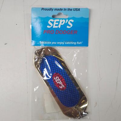 dodger fishing lure Strike Master Dodgers Seps Pro Dodger Gold Blue