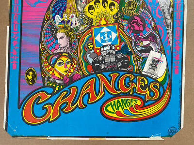Changes Vintage Poster 1960s Collage Beatles Timothy Leary Dylan