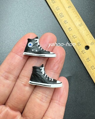 #ad 1 12 Black Sneakers Shoes PEG BASE for 6#x27;#x27; Male Action Figure Doll Accessories $20.00
