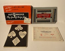 Vintage Autobridge Play Yourself Bridge Game Original Box 45 Game Papers 1950s