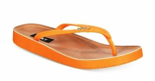 DKNY Madi Thong Flip-Flop Sandals Flops Orange Red Blue Black Green New NWT - Picture 17 of 21