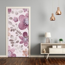 3D Home Art Door Wall Self Adhesive Removable Sticker Flowers Floral pattern