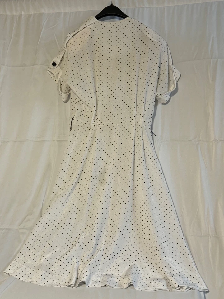 Vintage Leslie Fay Polka Dot Dress Size 10 - Image 3 of 4