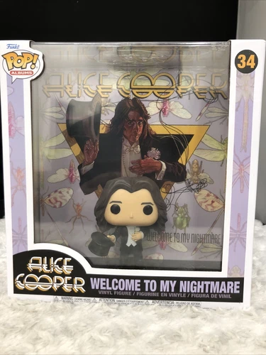 Funko Pop! Album Cover with Case: Alice Cooper Welcome to My Nightmare #34