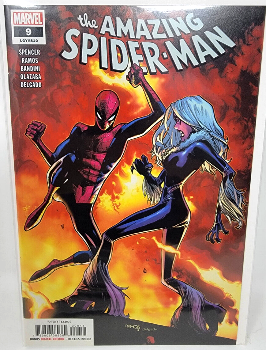 AMAZING SPIDER-MAN #9 LGY #810 2019 Marvel 9.4 Humberto Ramos
