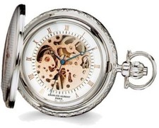 Charles Hubert Two-tone Pink Finish Brass Pocket Watch