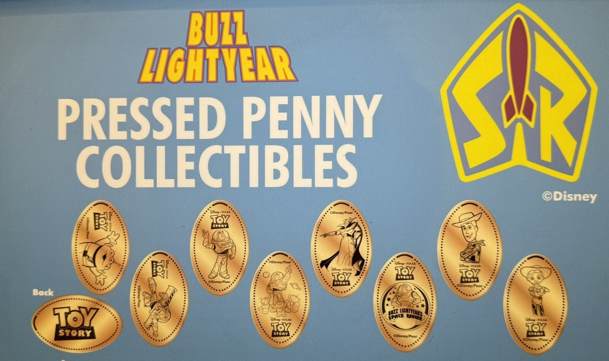 Disneyland Collectible Pressed Pennies Toy Story Woody Buzz