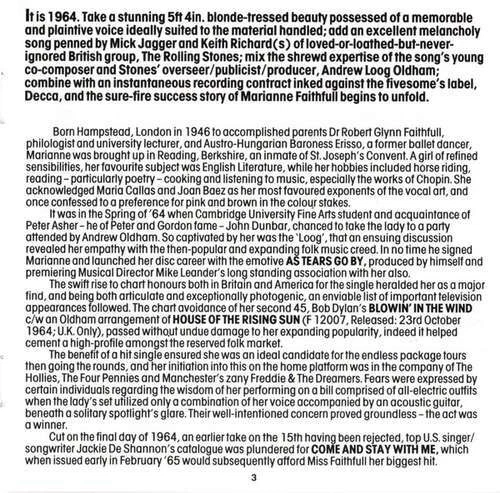 Marianne Faithfull - The Very Best Of Ma CD Comp Mono RE 4374 - Bild 4 von 4