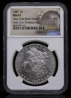 1887 Morgan Dollar New York Bank Hoard NGC MS65