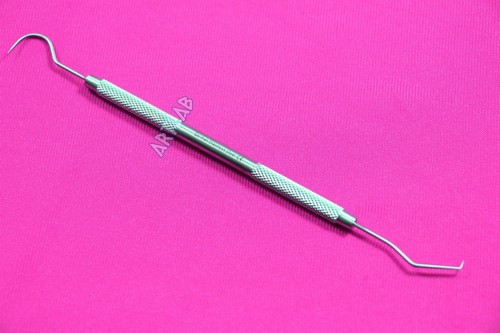 LAB DOUBLE ENDED DENTAL PROBE EXPLORER #5 ORAL HYGIENE INSTRUMENT GERMAN STEEL - Picture 4 of 10