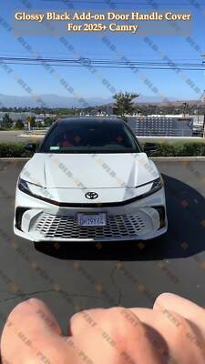 For 25-26 Toyota Camry LE XLE SE XSE Gloss Black Door Handle Cover