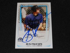 Colorado Rockies Ben Paulsen Signed 2011 Bowman Autograph Card #BP34  113