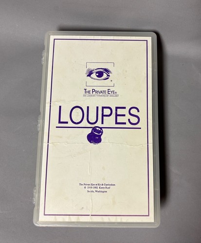 Private Eye Loupe 5x magnifier Set of 17 w/ Case