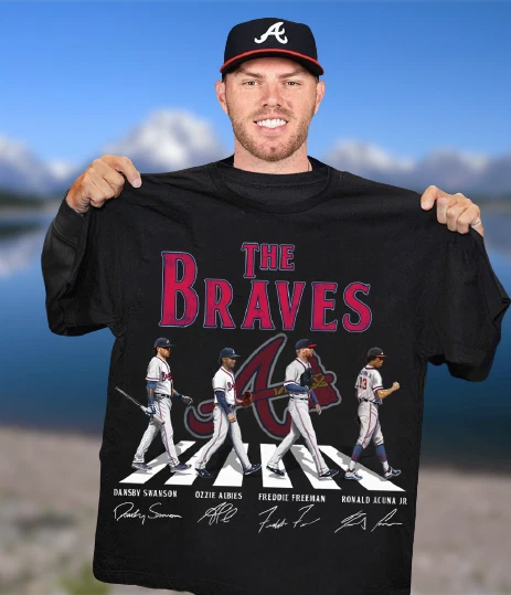 Braves Beatles Baseball Vintage Unisex T-Shirt