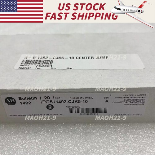 Allen Bradley 1492-CJK5-10 Center Jumpers New Sealed Fast Ship