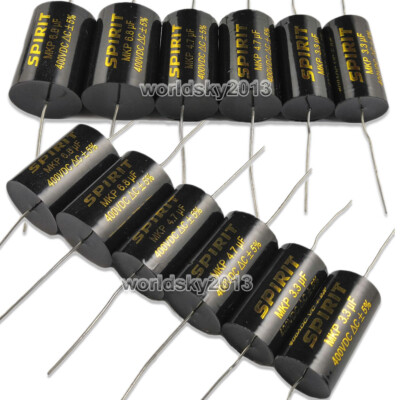 2 Condensatori MKP Per Crossover Altoparlanti 1uF-33uF 400V Non Polari - Universali