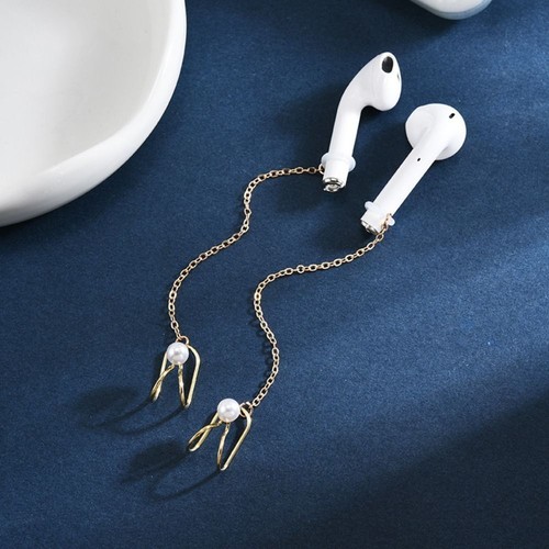 2pcs/pair Ear Decor Earphone Anti-Lost Chains Wireless Earphones Accessories - Picture 2 of 19
