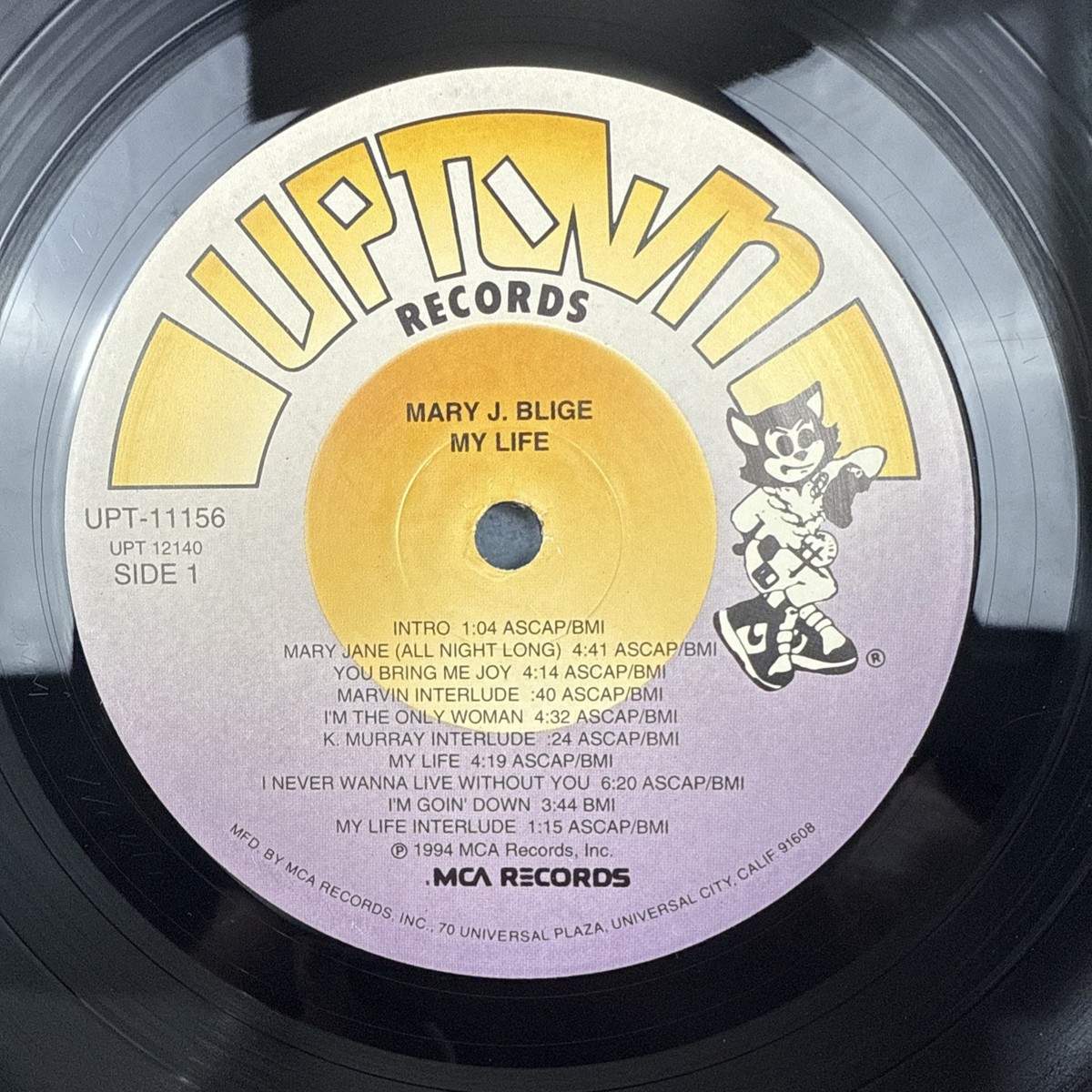 英LP Mary J Blige My Life UPT11156 UPTOWN /00260 Mary J. Blige My Life Vinyl 1994 US Original UPT-11156