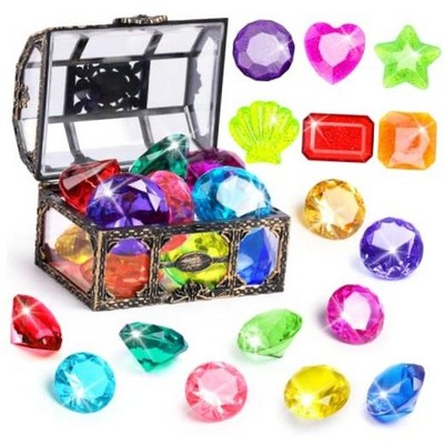Diving Gem Pool Toys 16PCS Large Swimming Pool Toy Set 16pcs Multi-colored