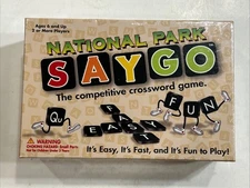 National Park SayGo Board Game Family Crossword Word Game McKinley Sealed