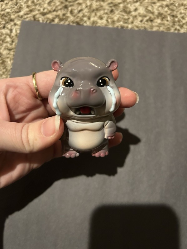 Moo Deng The Pygmy Hippopotamus Resin Figure: CRYING GHOST