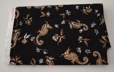 1 yard + 15" 100% cotton fabric HAWAIIAN COLLECTION seahorses ALFRED SHAHEEN