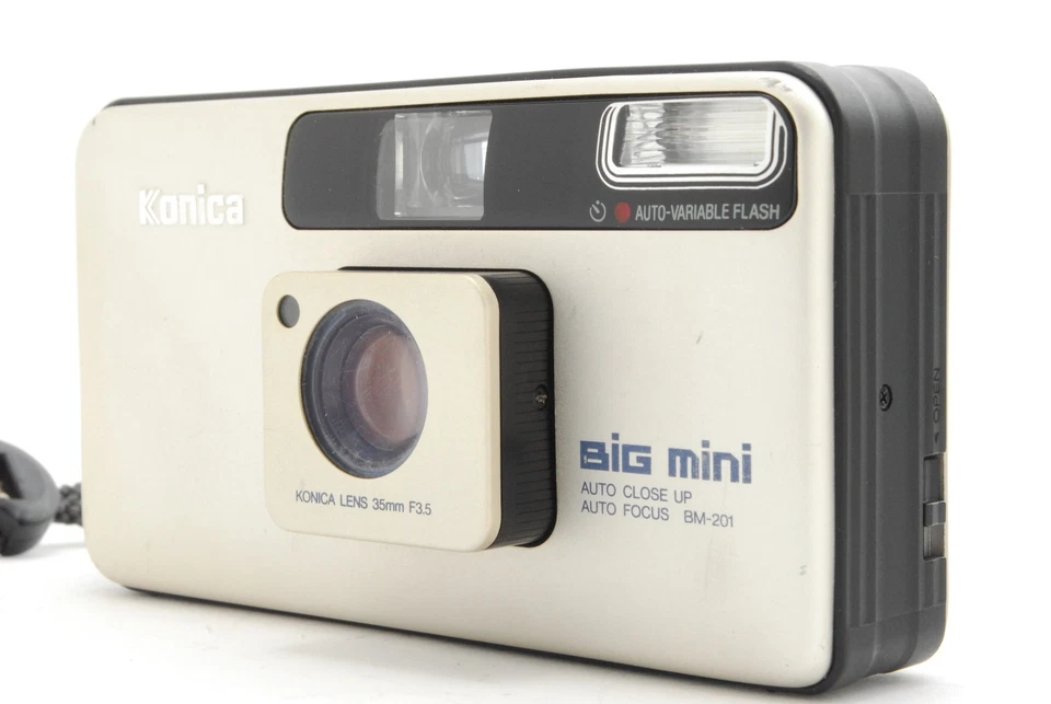 [N COMO NUEVA/Estuche] Cámara fotográfica compacta Konica Big Mini BM-201 de JAPÓN Foto 2 de 4