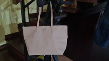 Borsa Lacoste "taglia grande" a spalla beige