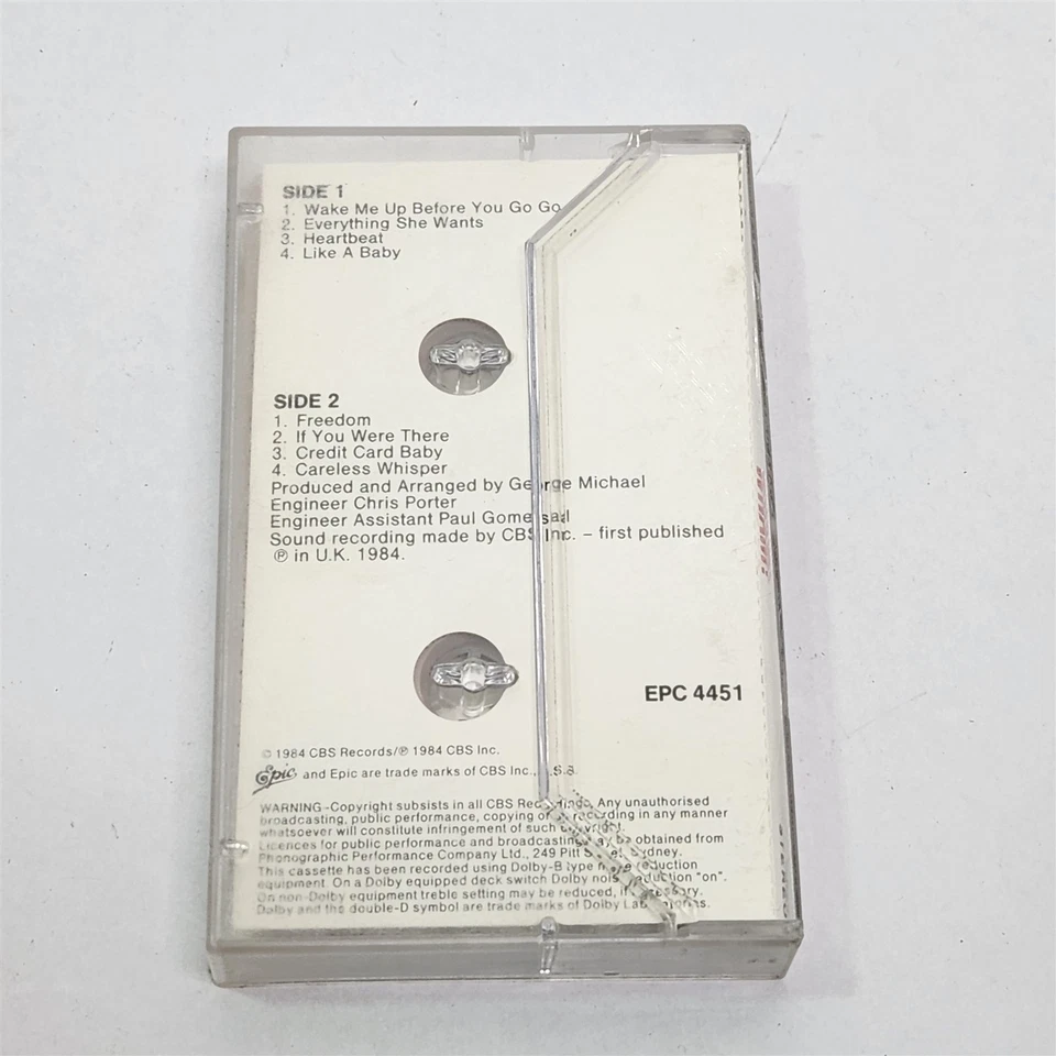 Wham! Make It Big Cassette Tape 1984 Epic EPC4451 George Michael - Image 3 of 4