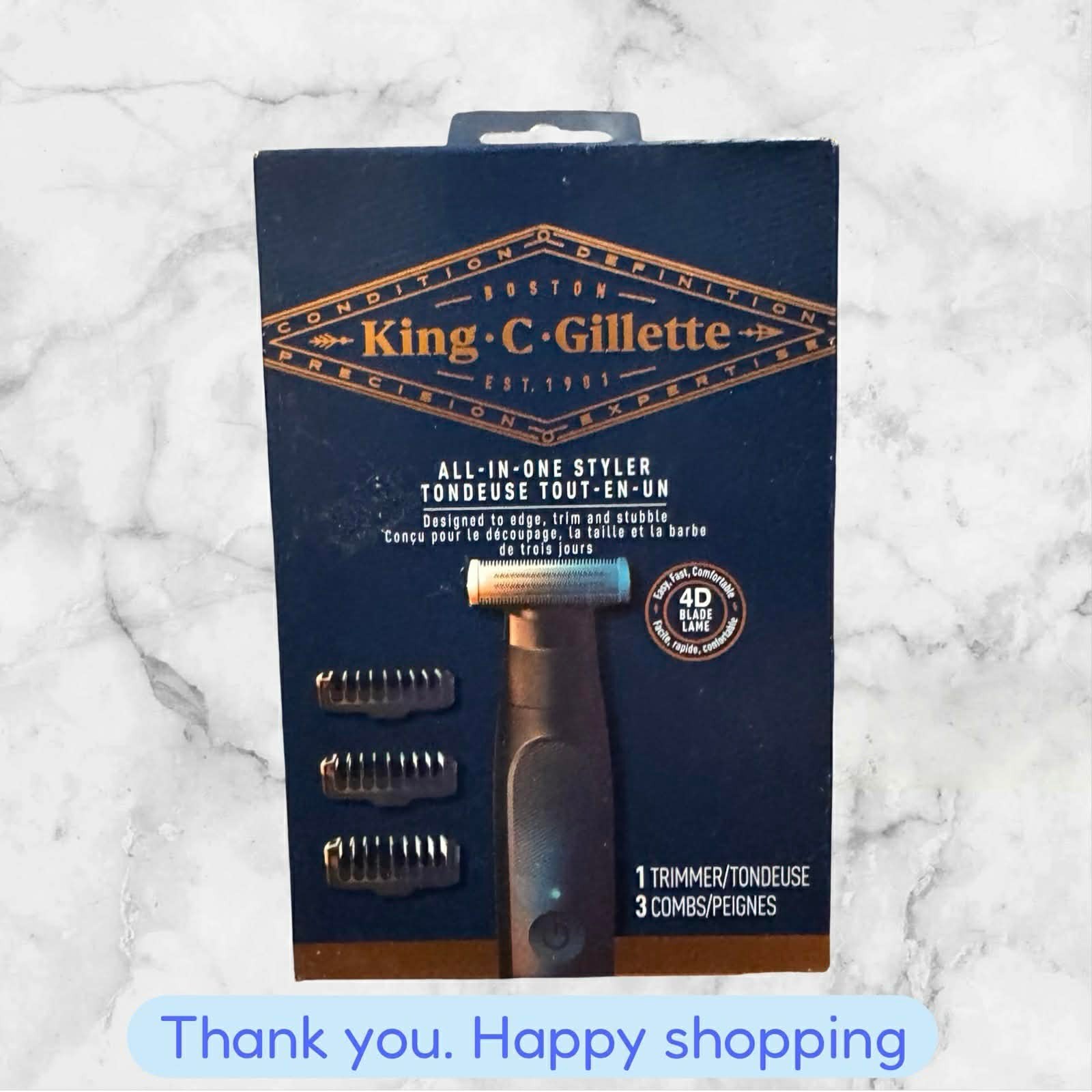 King C. Gillette Type 5590 All-in-One Styler Cordless Trim-Edge-Shave NEW SHIP