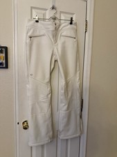 Obermeyer Sport White Women's Ski Pants Flared Fleece-Lined Size 12