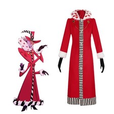 Hazbin Hotel Cosplay Val Valentino Costume Val Performance Dress Outfit Full Set