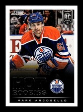 600. 2013-14 score . #606 Mark Arcobello . RC ROOKIE panini . STOCK PHOTO . PWE