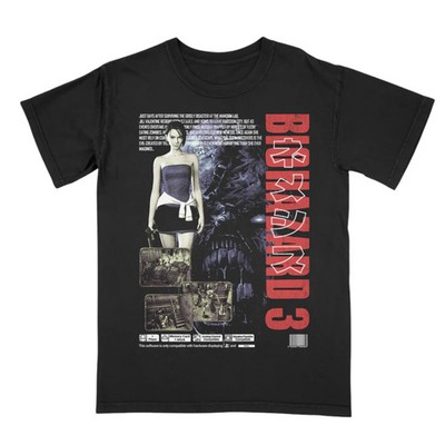 Resident Evil 3 Graphic Tee, Jill Valentine Classic , Retro Horror Game T-Shirt