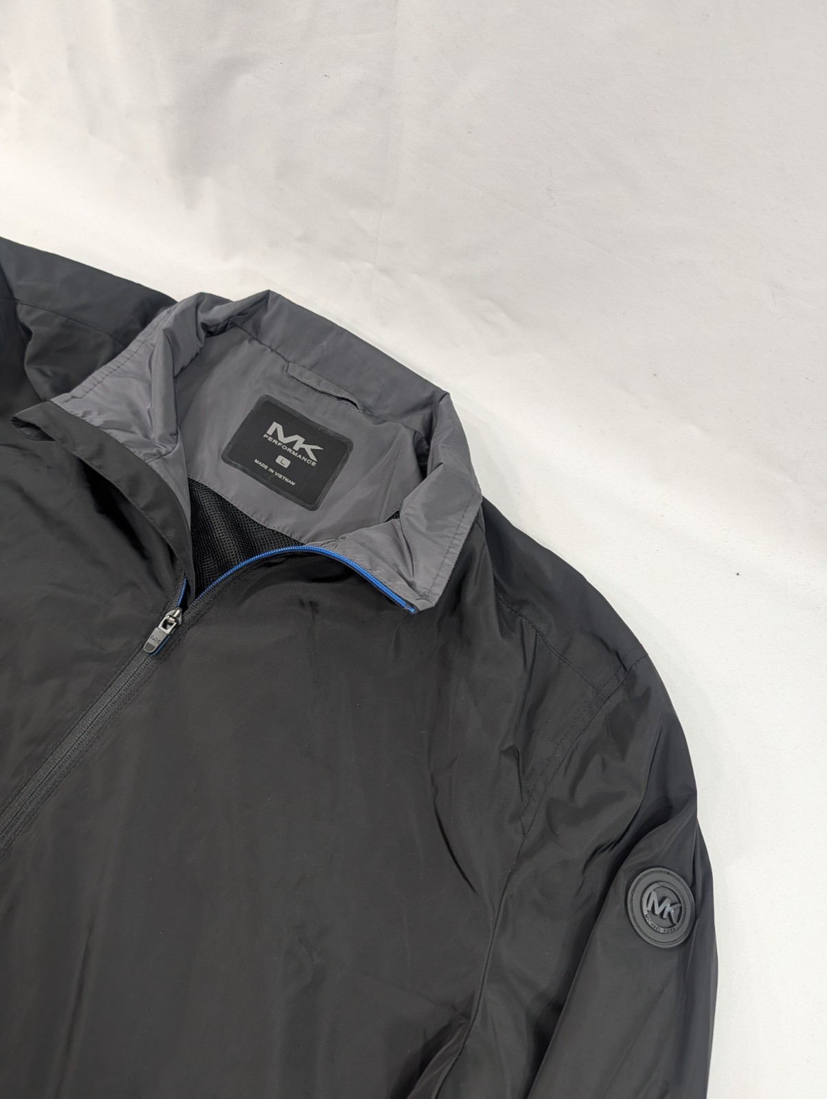 Michael Kors Performance Zip Up Jacket Black Gray… - image 2