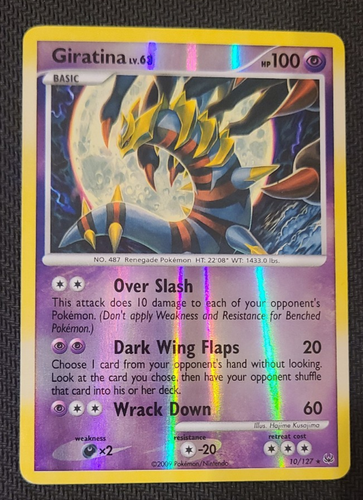 Pokemon EN 2009 Platinum Giratina 10/127 Reverse Holofoil Rare  - Picture 1 of 2