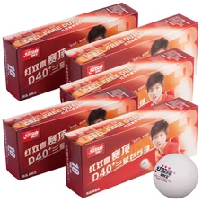 [DHS Sports USA] 3 Star Table Tennis Ball ITTF Approved Value Pack 50 Balls