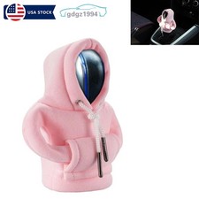 Pink Car Gear Shift Cover Mini Hoodie Automotive Shifter Knob Cover Shirt Trim