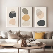 Hand-painted Oil Painting 3 Panel Creativity Wall Art Illustration unframed #034