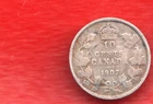 CANADA 10 CENTS 1907  SILVER