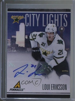 2010-11 Panini Pinnacle City Lights Signatures 56/100 Loui Eriksson #33 Auto t3w