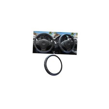 Car Steering Wheel Cover, Genuine Leather Non Slip Vehicle Steering Black/Blue
