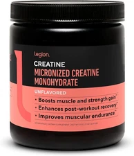 Legion Creatine Monohydrate Micronized Clean Powder  - 11 oz - 04/2027