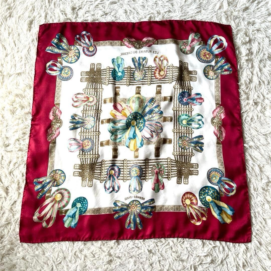 HERMES Carre 90 Silk 100% Scarf Multicolor Authentic G12091202 thumbnail 7