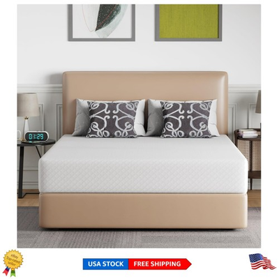 #ad Dual Layer 10 Inch Queen Mattress Medium Firm Gel Foam for Spinal Support $372.98