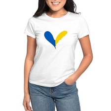 CafePress Love Ukraine Heart T Shirt Women's T-Shirt 906072958
